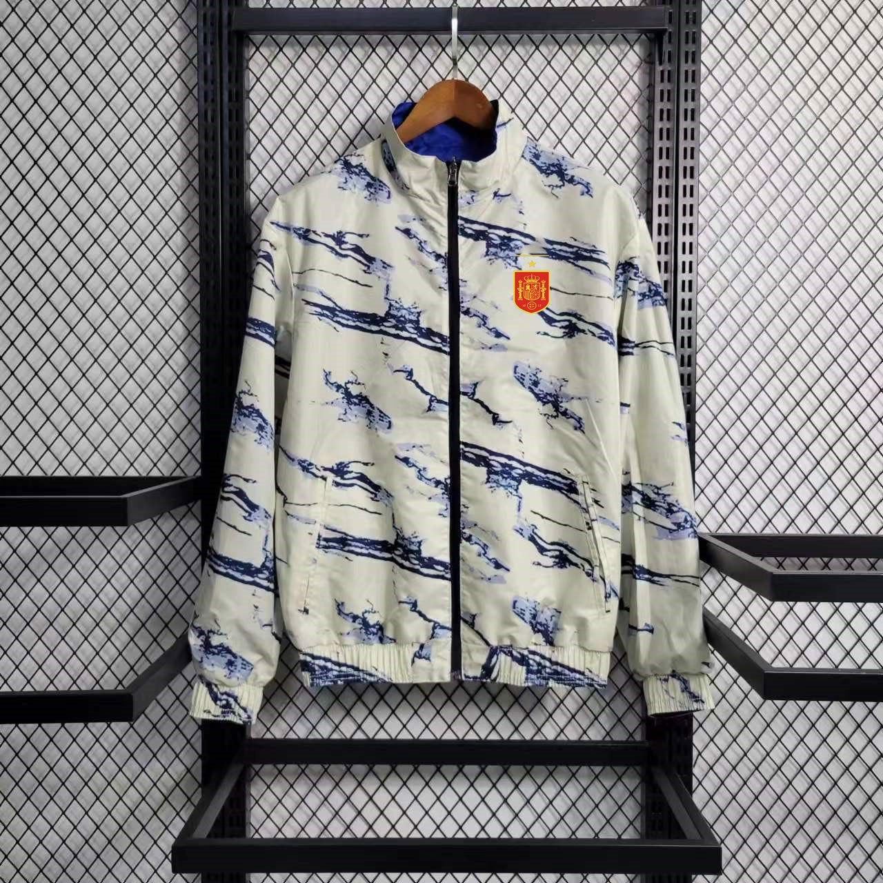 Veste coupe vent Espagne Gris 2023 2024